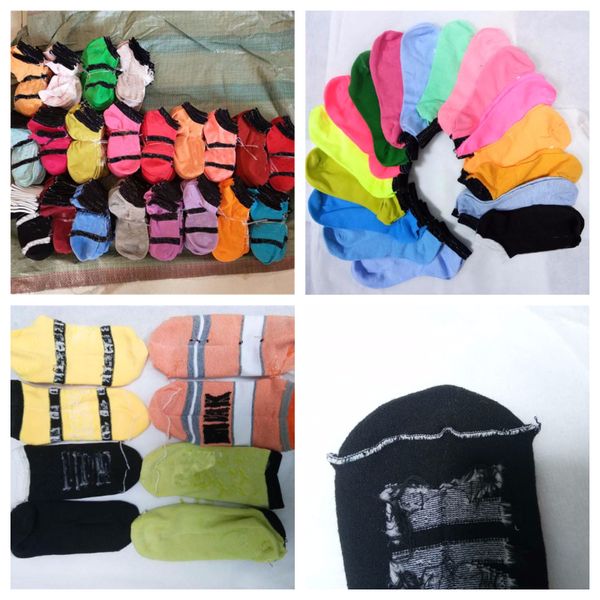

pink black boys & girls' short socks men & women cheerleaders basketball sports ankle socks size multicolors
