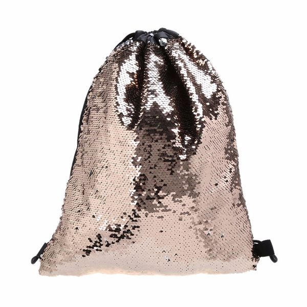 

designer backpack fashion new women sequin drawstring backpack glitter shoulder bag shopping travel bags high quality