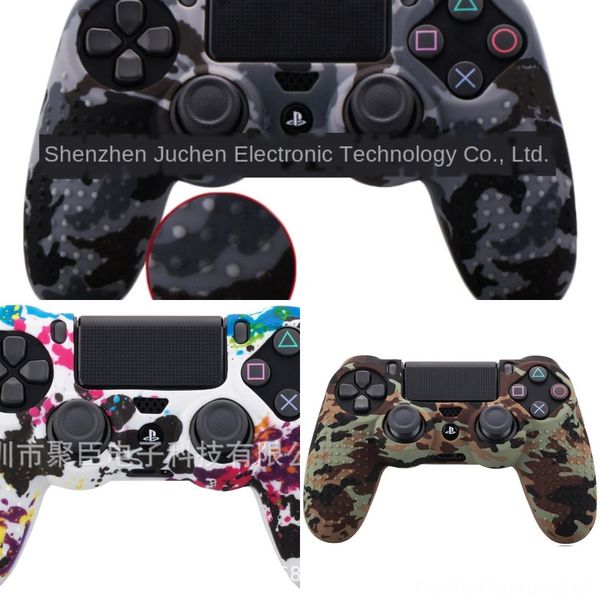 

ejgdi толще мягкий силиконовый чехол ivyueen half skin case cover + 2 x thumb stick ручки для playstation dualshock 4 ps4 pro slim controlle