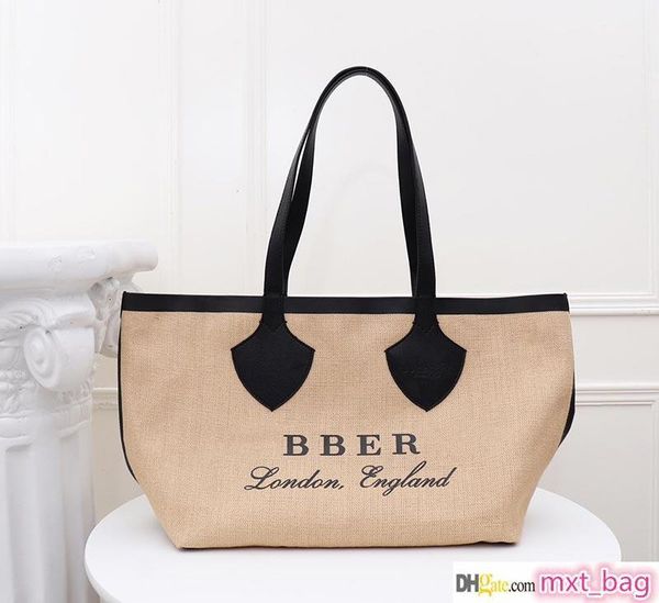 

designer luxury handbag purse canvas material barbery fashion totes women designer bags luxury purse ladies handbag