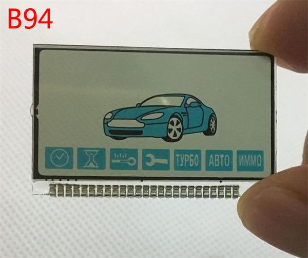 

10 pcs/lot b92 b94 lcd display screen +metal pin for starline b92 b94 lcd remote control key fob chain keychain car