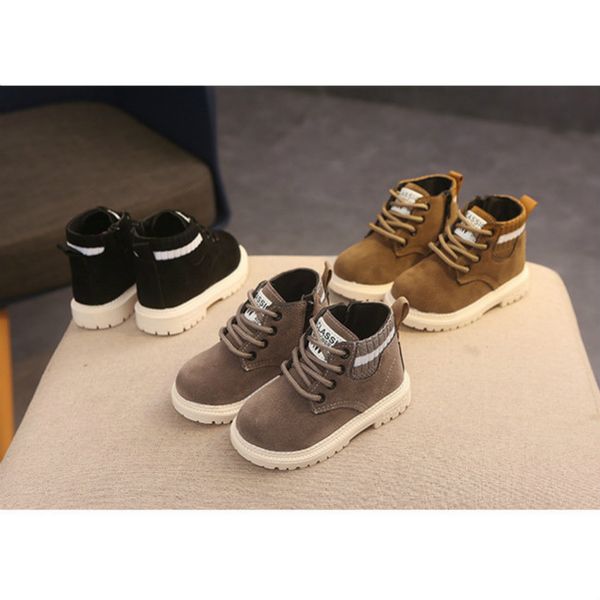 

baby fashion luxury snow boots 2020 new arrival solid color round toe flat shoes baby kids child designer snow boots winter shoes sell, Black;grey