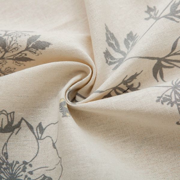 

white linen doorway curtain flowers printed modern valances for room window kitchen home decoration fabric screen dw131