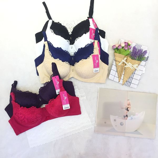 

2018 new lace 80-95ab cup gather bra underwear women lingerie push up bra, Red;black