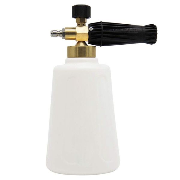 

2l snow foam lance with 1/4 quick connector foam cannon pressure washer jet wash quick release adjustable 67 oz capacity bottl
