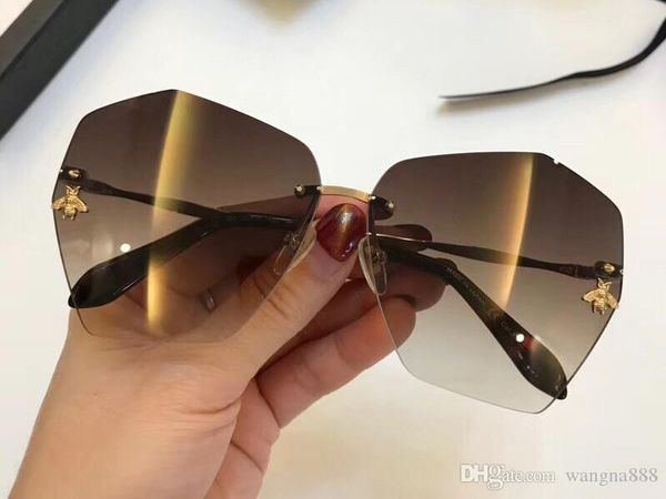 

luxury 0310 солнцезащитные очки для женщин brand design популярные моды летний стиль с пчелами лучшие качества uv400 соединения объектива co, White;black