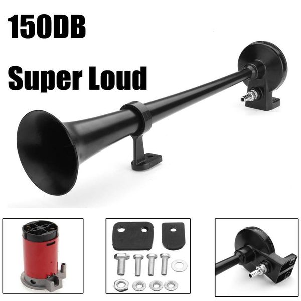 

car air horn 12v 150db horn super loud trumpet universal trumpet compressor for trucks cars automobiles lorry boat train