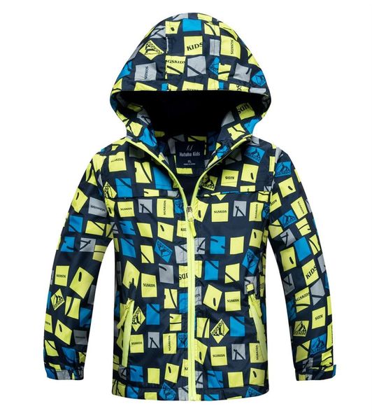 

children kids outdoor waterproof with hoodie jacket keep warm coat clothes fashion coats children clothing long sleeve zip coat, Blue;gray