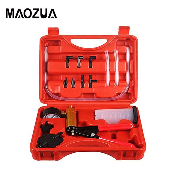 

maozua car auto handheld vacuum pistol pump brake bleeder adaptor fluid reservoir tester 2 in 1 tools kit oil change vacuum pist