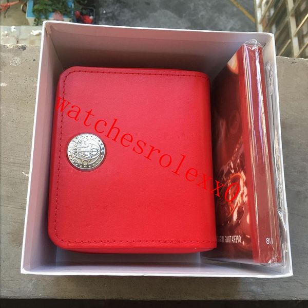 

оптовая свободная перевозка груза роскошных часов коробка площадь красной коробка для часов буклет card ключевых слов и документы на английс, Black;blue