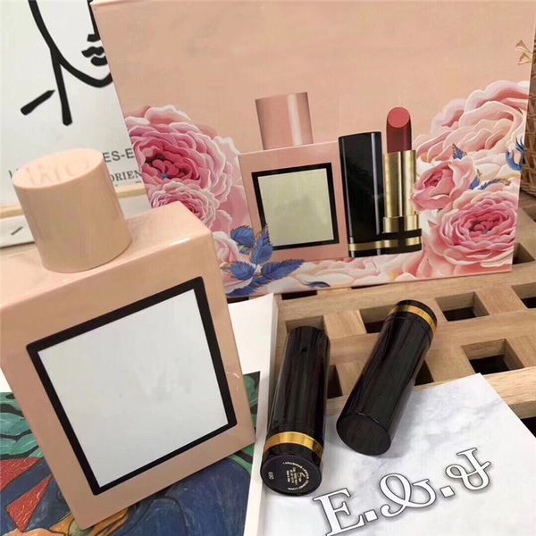 Newest Creed Lipstick And Perfume Three Piece Set High Quality Cosmetic Kit With Gift Box Spa Oil Diffuser Spa Room Aroma Mist Diffuser From