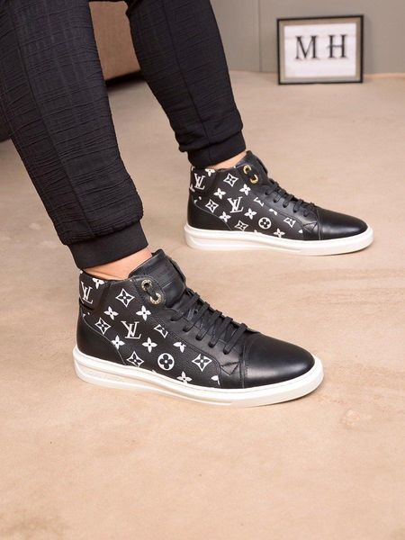 

wae19new limited edition french series high-end men s casual shoes, men s boots fashion sports shoes, original shoebox delivery 38-44, Black