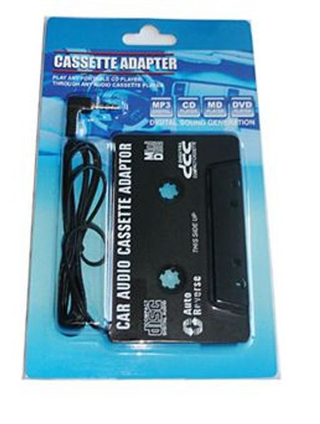 3,5 mm Universal Car Audio-Kassettenadapter Audio-Stereo-Kassettenadapter für MP3-Player-Telefon SCHWARZ 300St