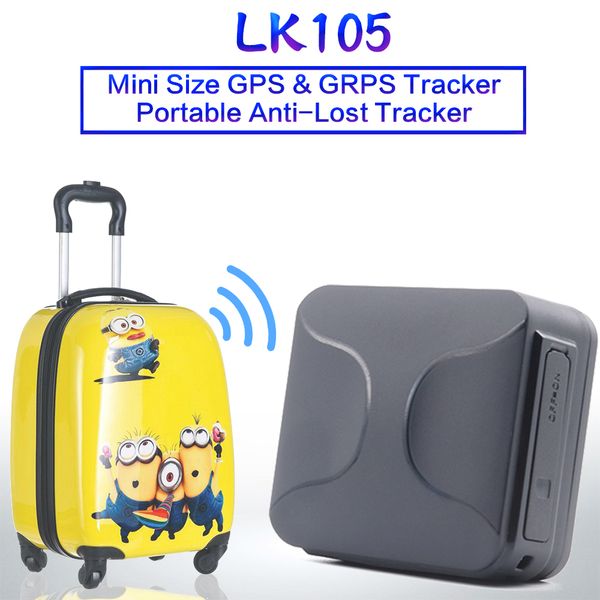 

mini gps tracker lk105 for children tracking locator add 1400mah rechargeable battery long standby with geo-fence history route