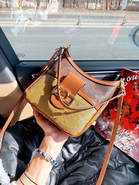 

female bag printing presbyopic leisure bump color single shoulder bucket woman genuine leather handbag girls women the designer handbags