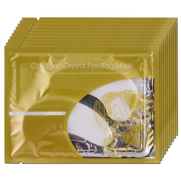

кристалл коллаген золотой порошок маска для глаз женские темные круги глаз патчи уход за кожей бесплатная доставка