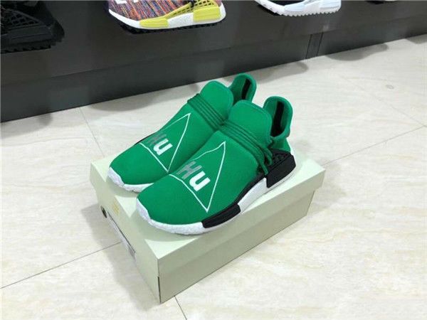 

2019 human race mens running shoes pharrell williams trail oreo nobel ink black nerd women designer shoes walking sneakers -64