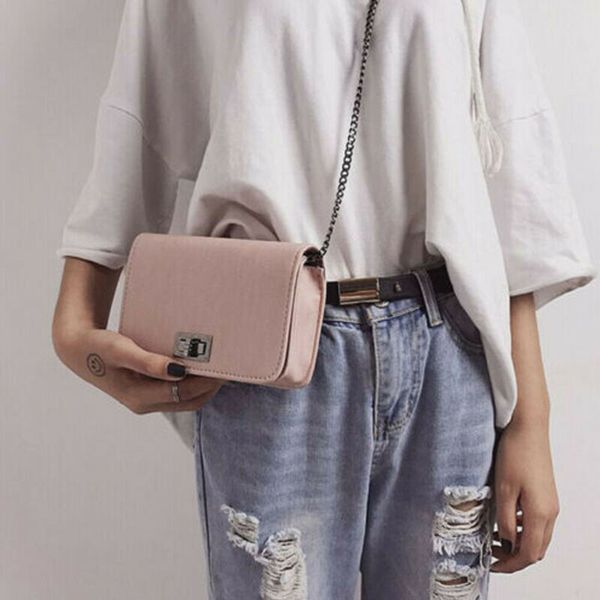 

женщины искусственная кожа лоскутная крышка чистый цвет crossbody сумка женская сплошной цвет поворот замок кожаный клатч плечо crossbody су