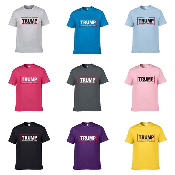 

handsome men's designer trump t-shirt black and white fashion trend printing men's trump t-shirt jacket short sleeve shrink-proof, White;black