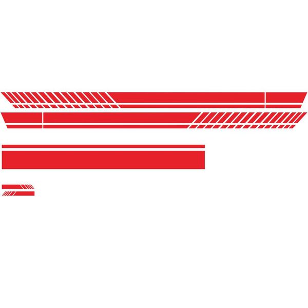 

adeeing 3pcs car stickers black/white/red/yellow/blue car body racing side door long stripe vinyl auto sticker decal for the