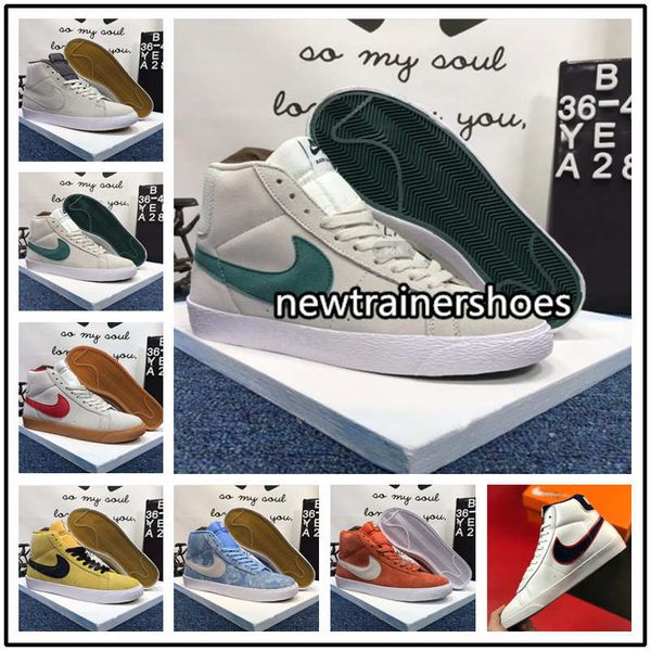 nike blazer high azul
