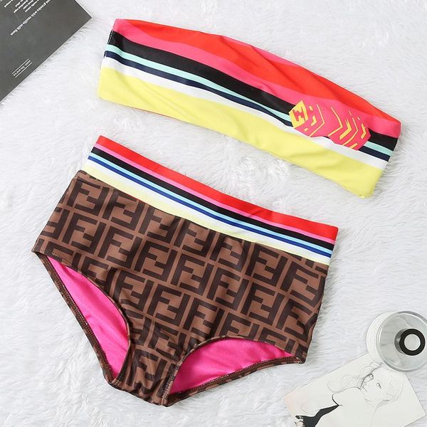 

ss20 new arrival designer ff swimsuit summer beach bikini swimwear for women size s-xl 8830, White;black