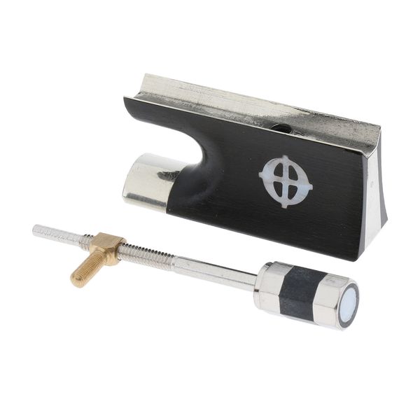 

ebony violin bow frog with mounting screw for violin fiddle bow parts