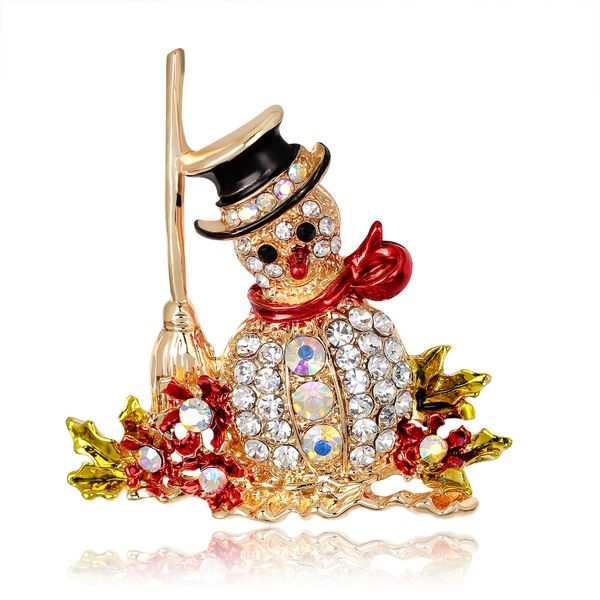 

rhinestone christmas jewelry with diamond snowman brooch christmas jewelry wholesale, Gray
