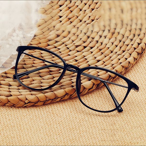 

classic super light eye glasses frame fashion trend plain mirror korean version men women can match spectacles frames for myopia, Silver