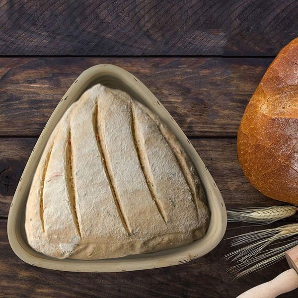 

triangular bread sourdough fermentation basket, baking dough bowls, gifts for bakers, bread baskets for sourdough baskets, shavi