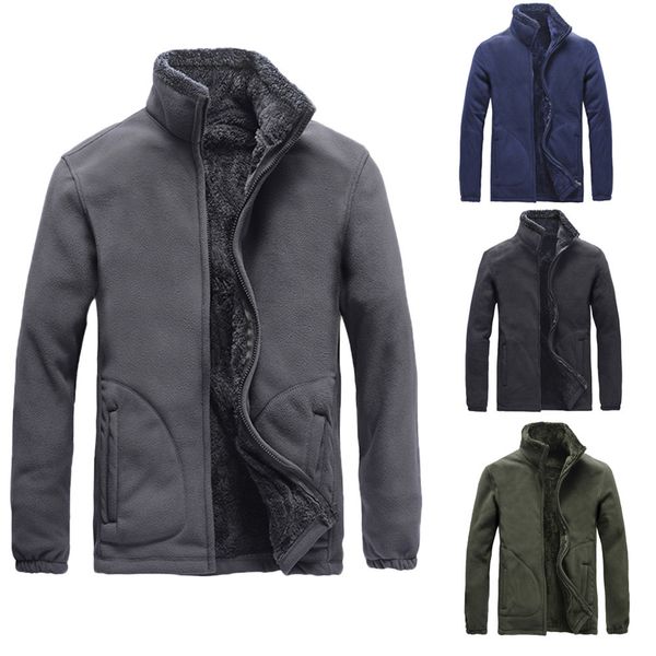 

мужская осень зима ватки пальто повседневный длинным рукавом твердые пушистый сгущает ветрозащитный куртка теплая куртка спортивная bomber