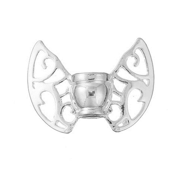

doreenbeads fashion zinc based alloy spacer beads butterfly animal silver gold color wing style jewelry diy findings, 3 pcs