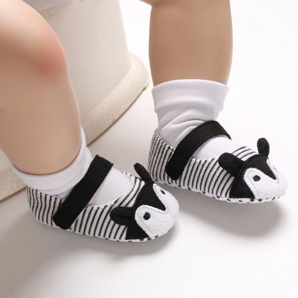 

baby first walkers girl shoes cartoon ear print cotton soft sole baby shoes anti-slip toddler boy 0-18m 2019
