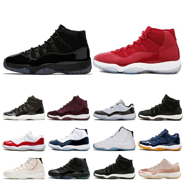 

11 11s mens basketball shoes concord 45 cap and gown legend blue platinum tint space jam xi women sport sneakers shoes