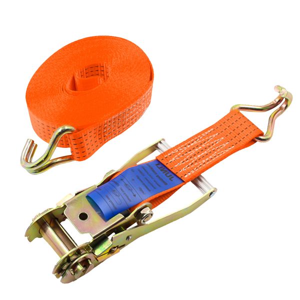 

porable heavy duty tie down cargo strap luggage lashing strong ratchet strap belt with metal buckle 5m/8m/10m