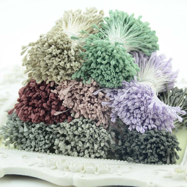 

3400pcs 5mm artificial mini rose stamen matte handmade flowers for wedding party home decoration diy gift box wreath craft