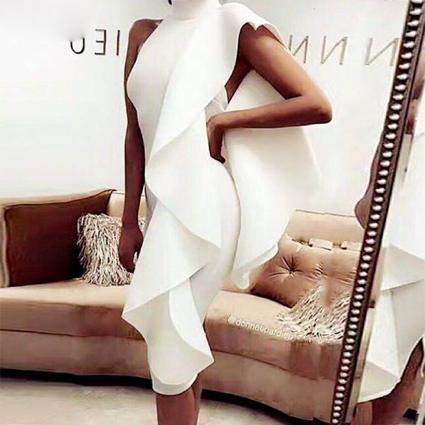 

bodycon dress woman clothing 2019 new summer white women celebrity party dress wine red patchwork ruffles club dresses vestidos, Black;gray