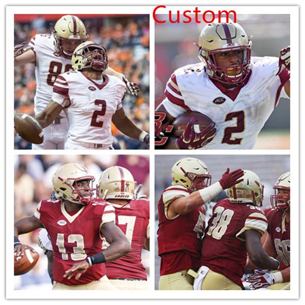 

Custom NCAA Boston College Eagle Football Jersey Lukas Denis Zach Allen AJ Dillon Tommy Sweeney Chris Lindstrom Michael Walker Boston Eagle