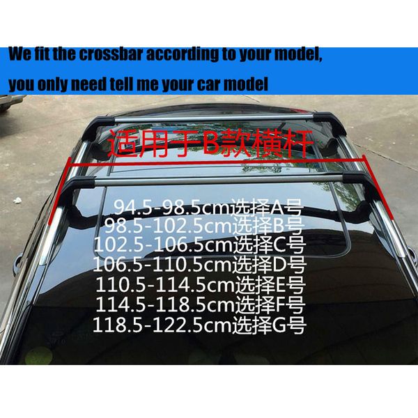 

2 pcs aluminium alloy roof rack rail cross bar fit for lander 2 luggage carrier