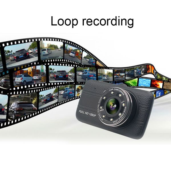 

170 degree wide angle night vision fill light dash cam full hd 1080p car driving recorder 4" lcd screen car dvr camera