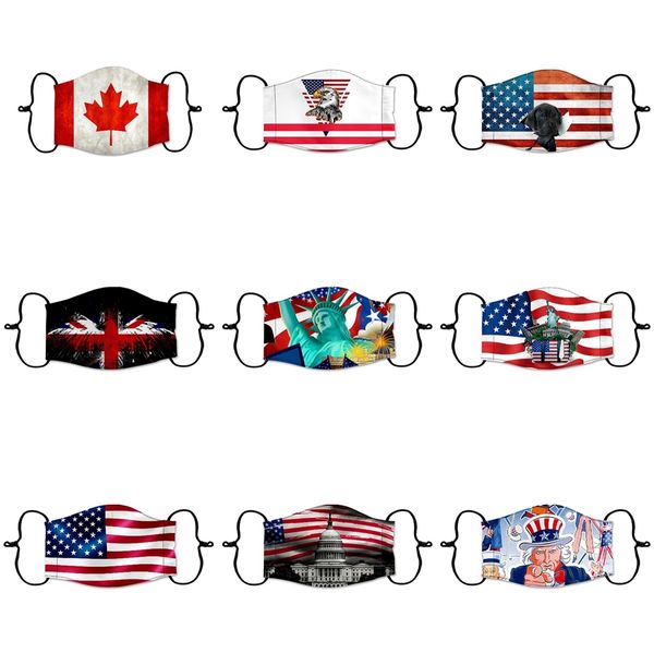 

black designer face mask skull personality 3d face masks dustproof fashion printing ice silk fabric can be washed masks #889