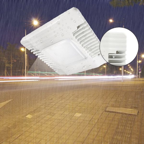 LED Canopy Luz, substituir HID / HPS, 5000K Daylight Branco teto luminárias para Gas Station Armazém Garagens Estacionamento Carport