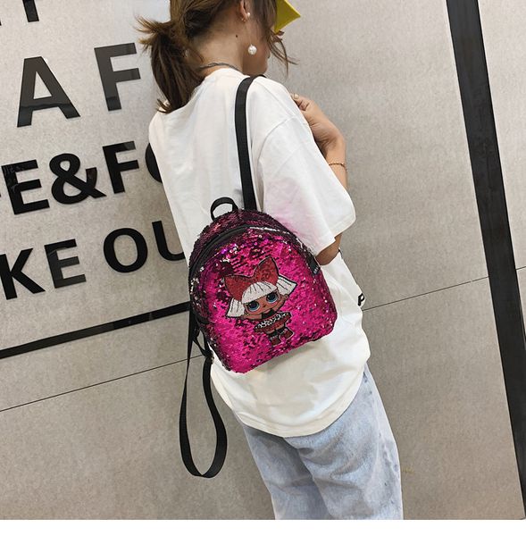 

2020 new backpack women's fashion trend sequin korean backpack ladies