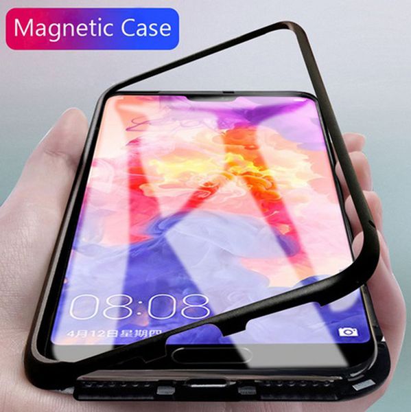 

self adsorption for oppo magnetic r15 dream case tempered glass designer phone case 360 protection back panel magnetic case