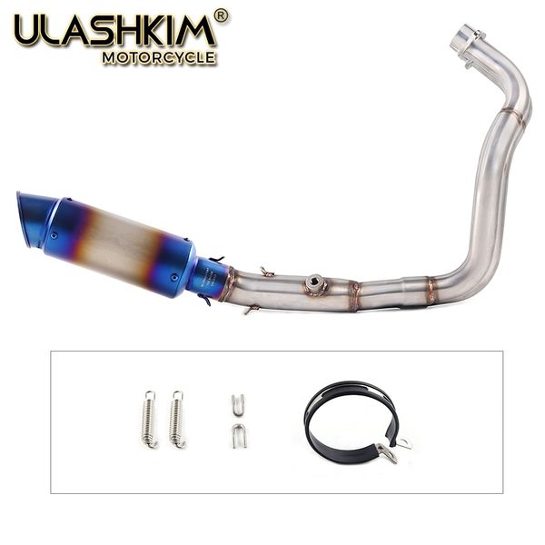 

mt07 fz07 motorcycle exhaust contact pipe muffler full system slip on for yamaha fz-07 mt-07 2014-2017 xsr700 2016-2017 slip on
