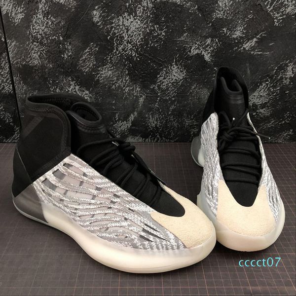 

последний релиз kanye квант kanye west баскетбольной обуви серый черный 3m reflective static v2 запад sneaker обувь ct07