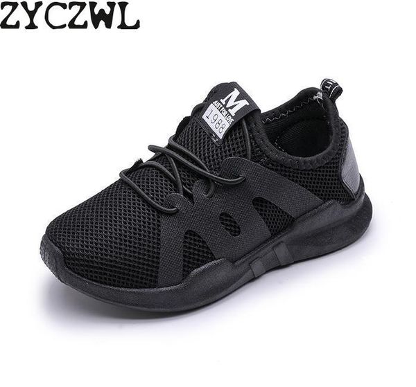 

kids shoes for boys girl children casual sneaker air mesh soft running sports shoe black red trainers kids sneakers child enfant t200421