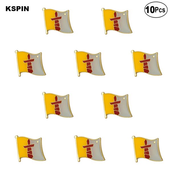 

nunavut flag lapel pin flag badge brooch pins badges 10pcs a lot, Gray