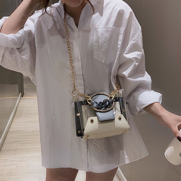 

transparent bag 2019 luxury handbags women bags designer female clear bag tote purses summer shoulder bags for women sac a main