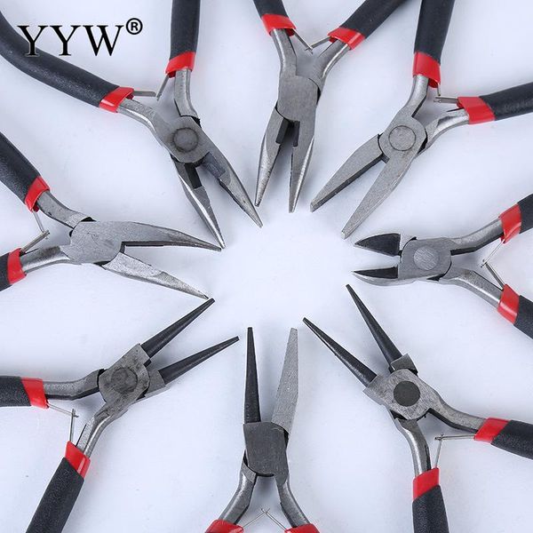 

yyw 8 kinds jewelry pliers 12cm long diy making tools beading pliers round bent nose wire side cutter craft tool